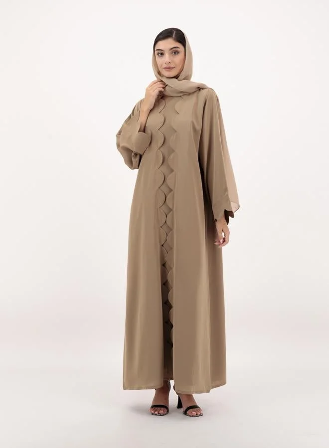 Meem by Mariyah Front open abaya with inner
